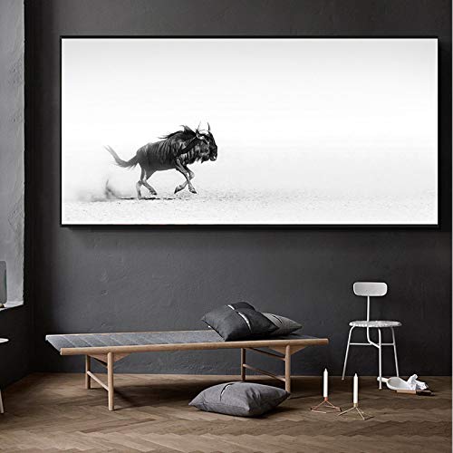 Amazon｜絵画絵ミニマリストの動物ヌーポスターキャンバス絵画 