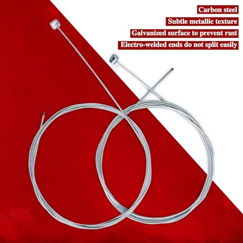 ANMOYIXIA Bremszug Fahrrad 2 Stücke,Mountainbikes Bremse Kabel Fahrrad Vorher und Nachher Bremszug, Fahrrad Bremszug Ersatz Zubehör für Fahrradteile, für Mountainbike Rennrad Fahrrad (Bremszug, 2)