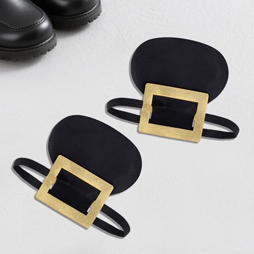 image for Hmxpls Gold Colonial Shoe Buckle, Historical Shoe Covers, Historic Pil