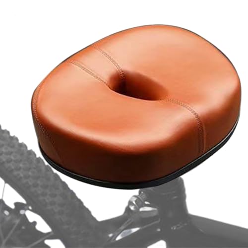 Sillín de bicicleta sin nariz, sillín de bicicleta, impermeable, sin nariz, cojín de asiento de bicicleta con reflector de cola para ciudad