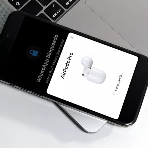 Fone De Ouvido Sem Fio Bluetooth 5.3 Branco Compatível com iPhone iOS e Android Case Magnético Cance