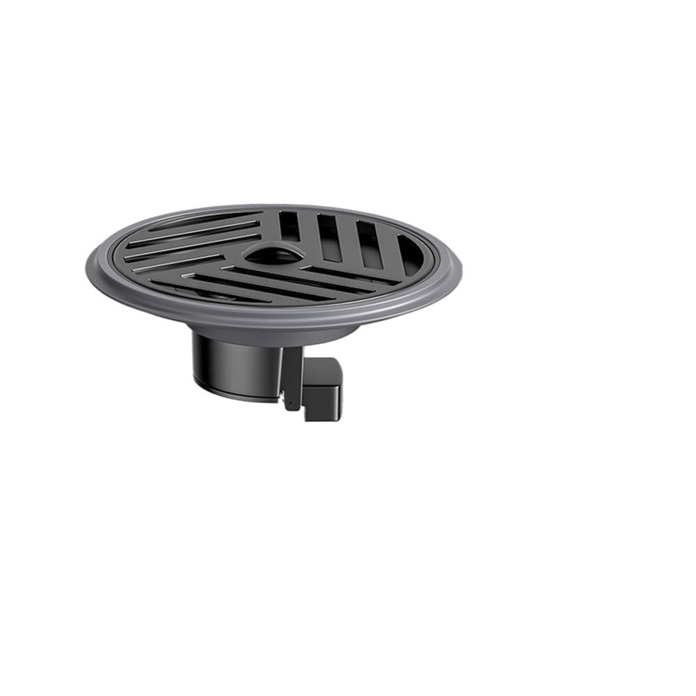 Sunrrafck Gray-3 1Pc Stainless Steel Shower Floor Drain Round With Grid Grate Cover Fast Drainage Insectproof Anti-Odor(Gray-3)