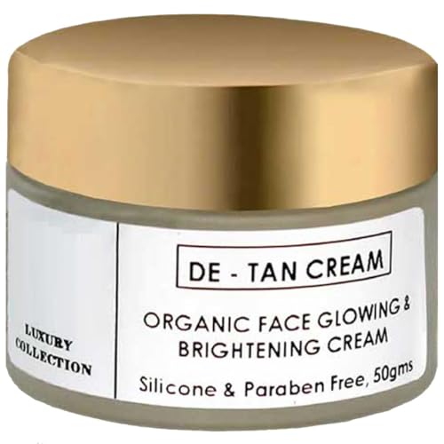 De-Tan Moisturizing Cream – Deep Hydration & Tan Removal | Brightens Dull Skin & Evens Skin Tone | Suitable for All Skin Types | Daily Use Face Cream – 50g