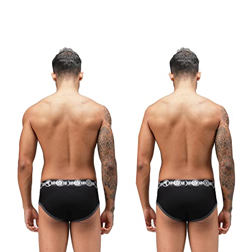 Image of Zoiro Men Cotton Blend Printed Marvel Brief Pack of 2 |Colours May Vary