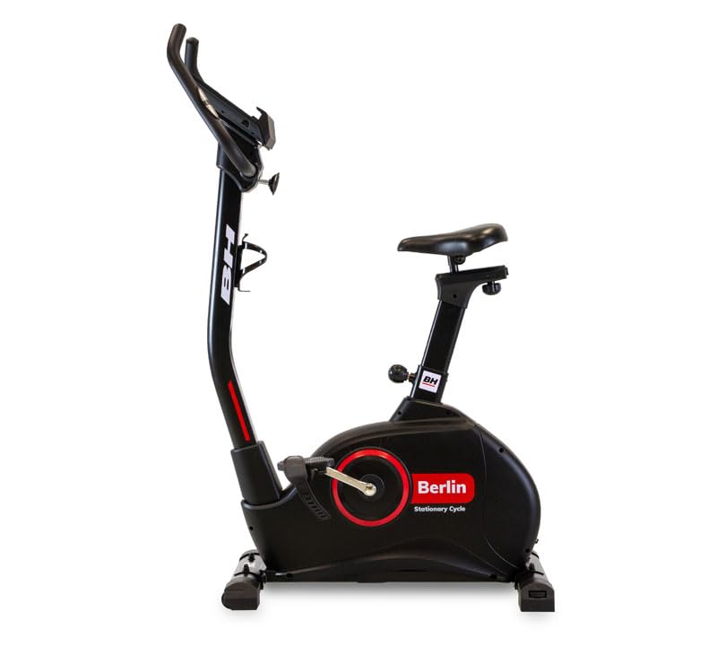BH Heimtrainer Berlin SC100 Schwungrad 9kg 24 Stufen Fitness Zuhause | Magnetischer Widerstand, Nutzung Bis Zu 7 Std. Pro Woche, Anzeige Von Zeit Geschwindigkeit Distanz Und Kalorien