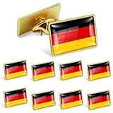 12/Pack Official Germany German Flag Lapel Pins Bulk - Metal Men Women Patriotic Souvenir Badge Travel Hat Brooch pin