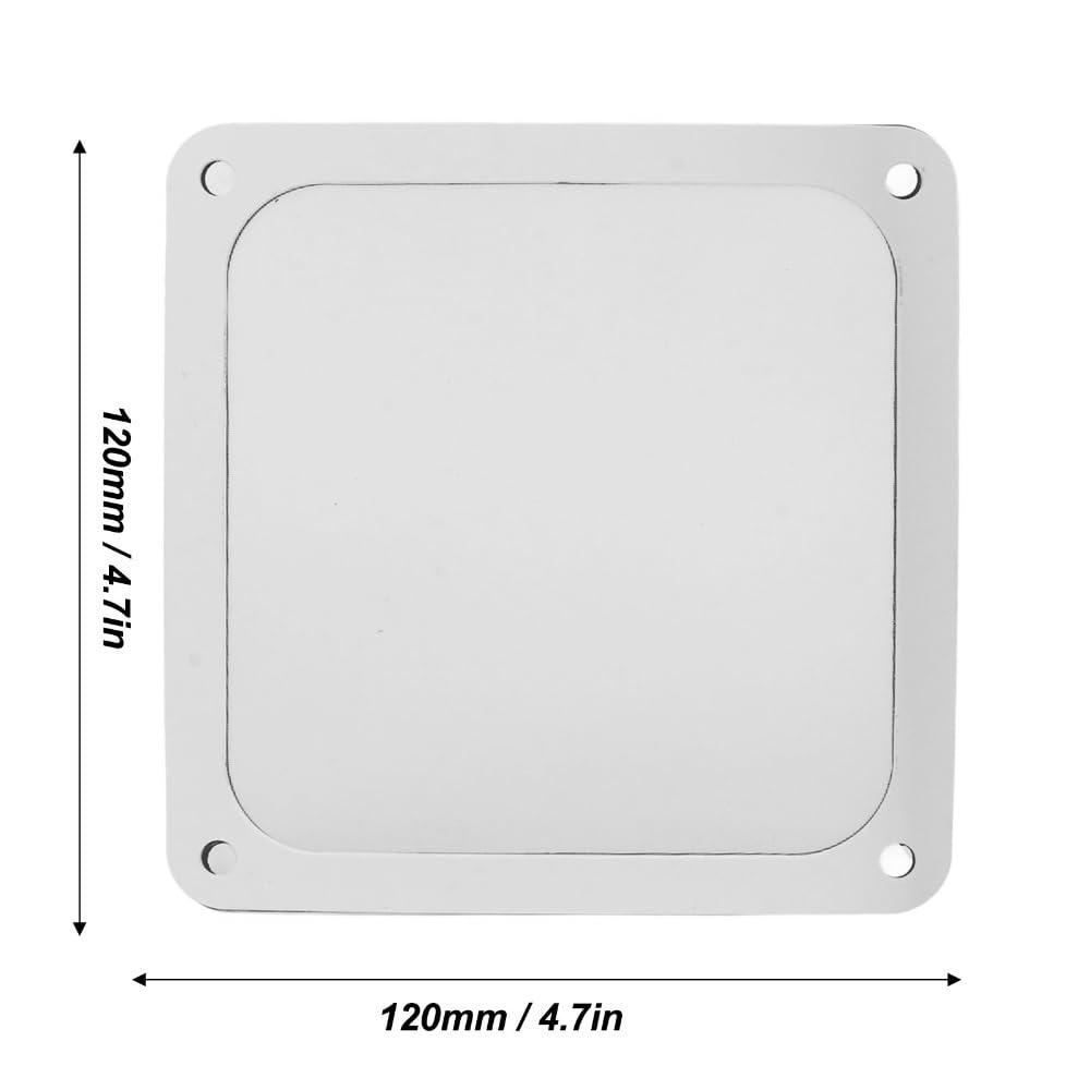 5Pcs 120mm PC Fan Dust Filter - Magnetic Nylon Mesh for Computer Case Vents Cooler, High Airflow Cooling Grills(White)