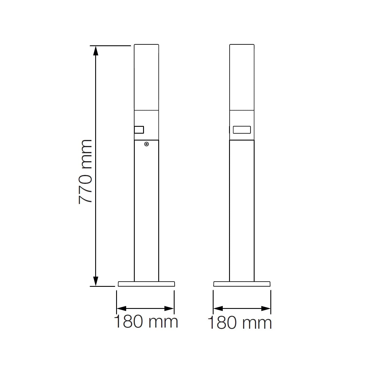 Steinel LED Lampe de chemin GL 65 S Anthracite, détecteur de mouvement 180°, lampe de jardin blanc chaud, allumage en douceur, veilleuse