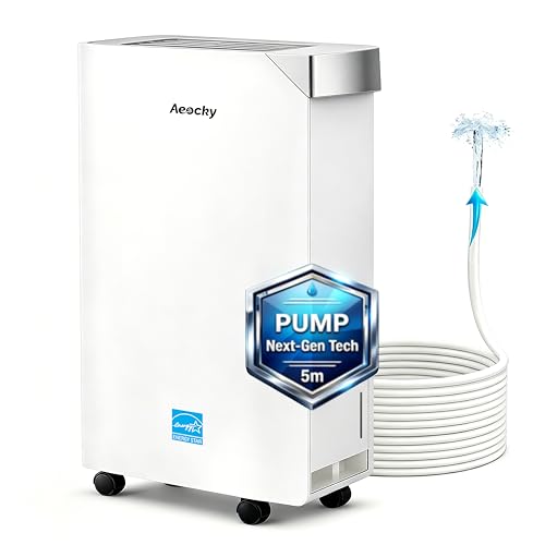 AEOCKY 5500 Sq.Ft Energy Star Most Efficient 2024 Dehumidifier with Pump, Max 105 Pint/Day Smart...