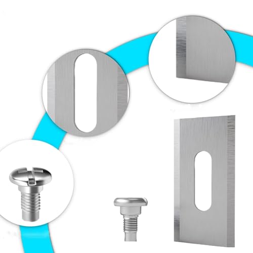 Lames de Gazon pour Husqvarna avec Double Lame aiguise en Acier Inoxydable 36,5 x 18,5 x 0,65 mm (Argent 30 pièces) – vue 7