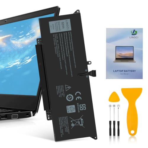 Image of JHT2H Battery Replacement for Dell Latitude 7310 7410 Latitude 7410 Chromebook Enterprise Series P34S P34S001 4V5X2 Y7HR3 35J09 HRGYV WY9MP XMV7T 009YYF 7CXN6 T3JWC XMT81 0YJ9RP 52Wh