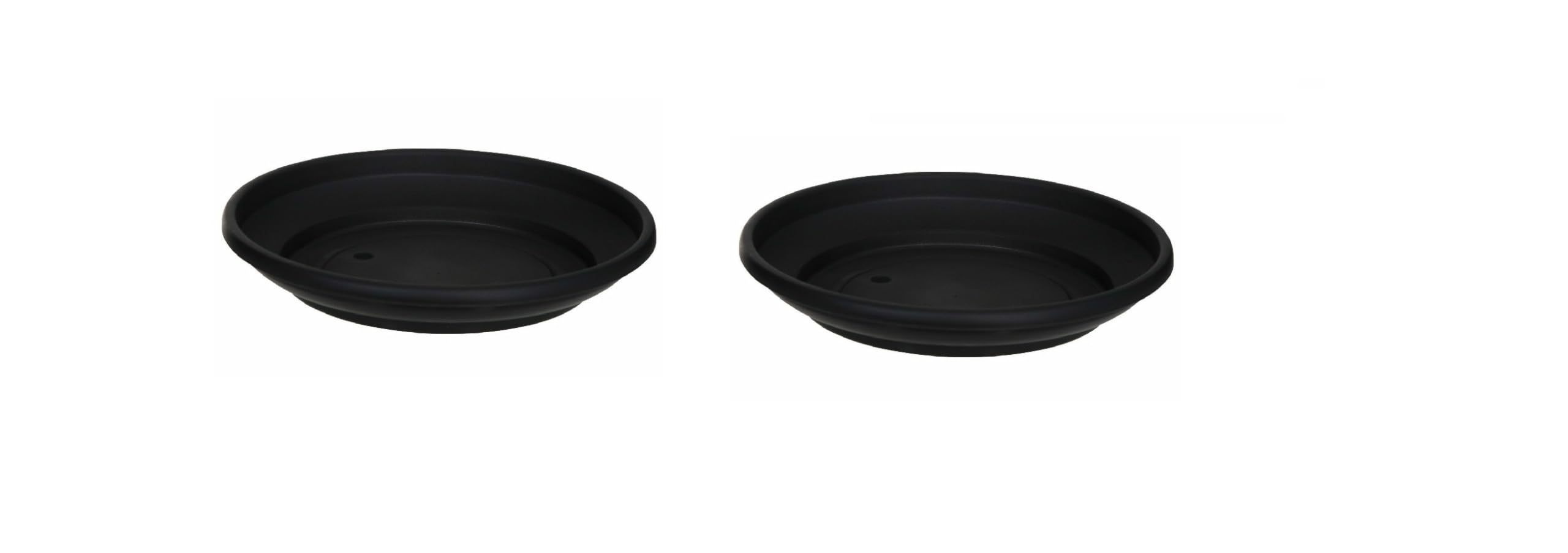 Whitefurze Venetion Garden Plant Pot Saucer, 32cm, Black