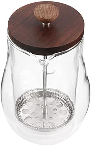 Coffee Press Double Wall Glass Coffee Pot Filter Presses Kettle Tea Press Household Pots (B)