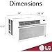 LG 15,000 BTU Window Air Conditioner, Cools 800 Sq.Ft. (20' x 40' Room Size), Quiet Operation, Electronic Control with Remote, 3 Cooling & Fan Speeds, Auto Restart, 115V