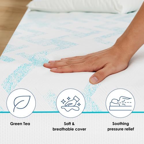 10 Inch Short King RV Mattress [New Version],Hybrid Mattress King Size for Camper,Cooling Gel Memory Foam Mattresses,Medium Firm, Fiberglass Free, CertiPUR-US Certified,Bed in a Box (75''x72''x10'')