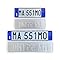 Targhe Personalizzate con Lettere e Numeri in Rilievo - Modello Kit Completo - Incise su Alluminio Catarifrangente, Made in Italy