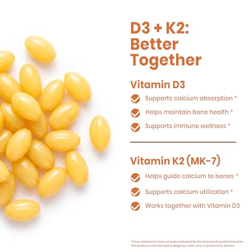 Image of VEV Corefeel Vitamin D3 K2 10,000 IU, 200 mcg MK-7, 300 Coconut Oil Softgels