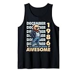 39th birthday bear legends december 1986 39 years old mens canotta