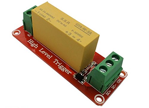 FengYun® 1 canal 5V Módulo de disparo de alto nivel DC Control Módulo de relé de estado sólido de CA con 5A Cover