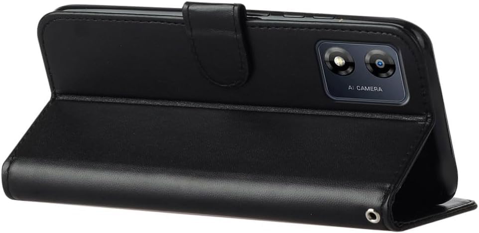 GOKEN Custodia Portafoglio In Pelle Per Motorola Moto E13 – Flip Case Con Slot Carte E Supporto, Colore Rosso