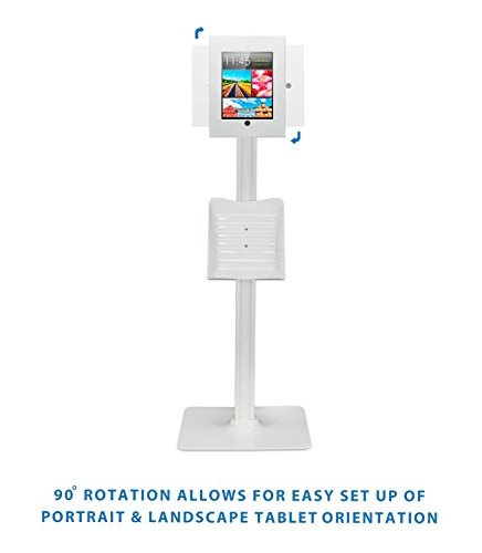 image for Mount-It! Anti-Theft iPad Floor Stand | Contact-Less iPad Floor Kiosk 