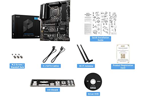 MSI-Z590-PRO-WIFI-Placa-Base-ATX-Soporta-Procesadores-Intel-Core-11th-Gen-LGA-1200-12-Duet-Rail-55A-VRM-DDR4-Boost-5333MHz-OC-PCIe-40-x16-3-x-M2-Gen43-x4-4K60Hz-HDMI-25G-LAN-Wi-Fi-6E
