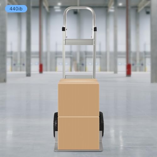 Carretilla plegable de aluminio con ruedas de goma miniatura 3