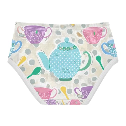 Colorful Teacups Toddler Girls's Underwear 2T 202c12462