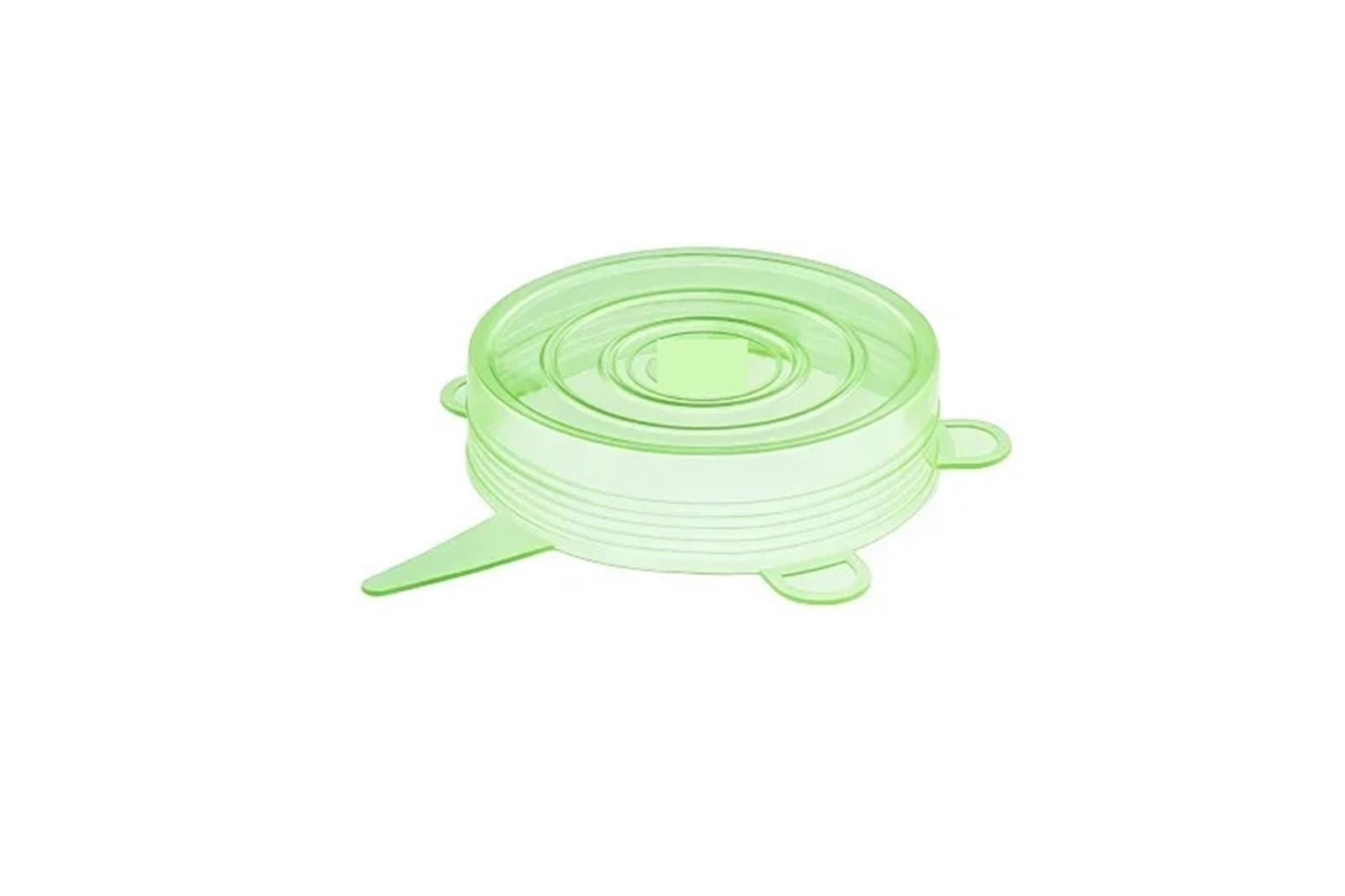 13PC Silicone Stretch Lids, Small,Reusable Silicon Food Storage Cover for Cups Bowls Soda Can Oui Yogurt for Bowls Jars(-green01)