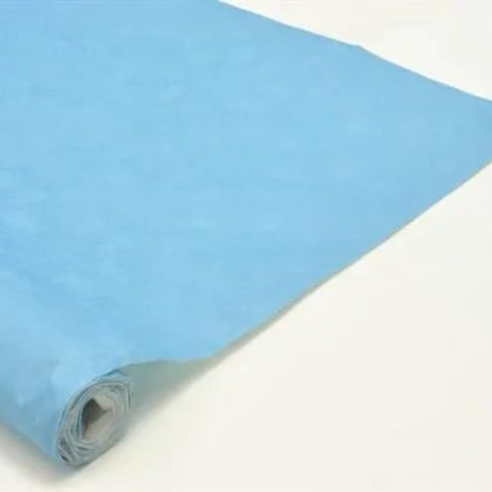 Tezraftaar® Paper Banquet Roll 25m x 1.14m Turquoise Disposable Banqueting Roll Table Cover Clothes for Christmas Catering Supply Wedding Birthday