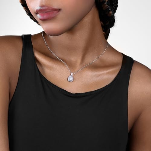 Image of URTHEONE Moissanite Cross Necklace for Women, 925 Sterling Silver 14KGold Plated Necklaces with Sparkling Moissanite Pendant, Faith Women's Jewelry, Trendy Gift for Women Mom Friend