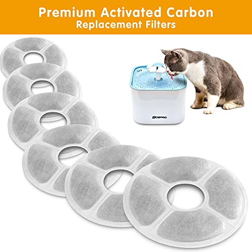 Filtros de repuesto para fuente de agua para mascotas, pack 6 miniatura 7