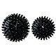 Igelball Massageball Hart. Massage Ball mit Noppen Stachelball für Fuss Hand Rücken Muskelmassage. Für Plantarfasziitis Muskelregeneration Myofasziale Entspannung Schmerzlinderung. (Schwarz)