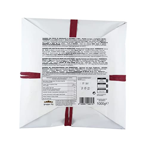 Domori Pandoro mit Dunklen Schokoladentropfen, Gebacken in Italien, 1 Kg - 4