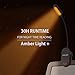 Amber Light + Giftable Amber Book Light - Blue Light Blocking - Night Reading Booklight Store. Rechargeable. 1600K for Reading in Bed at Night. Perfect as a Giftable Kindle Light and LED Book Light.
