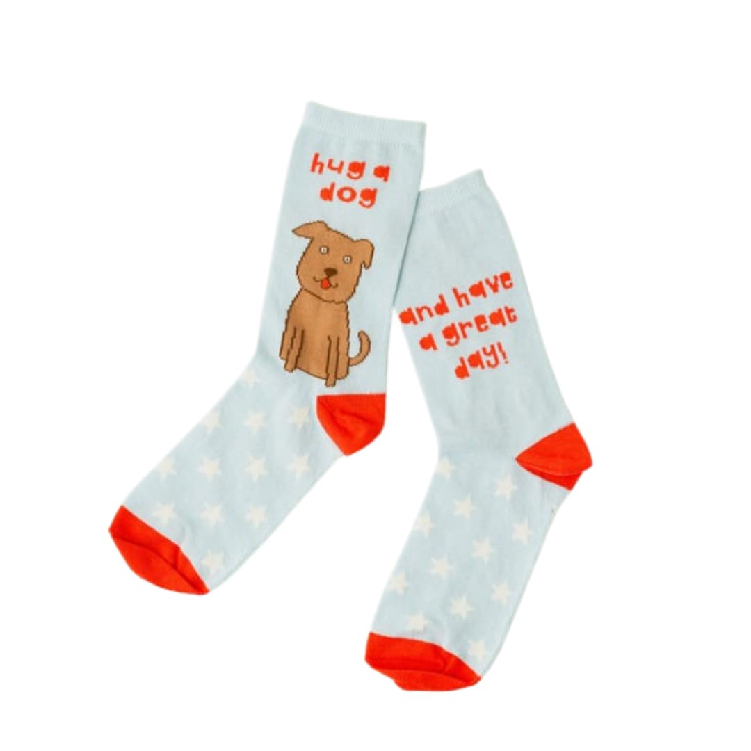 Rosie Made A Thing - Hug A Dog Socks - One Size UK 4-8