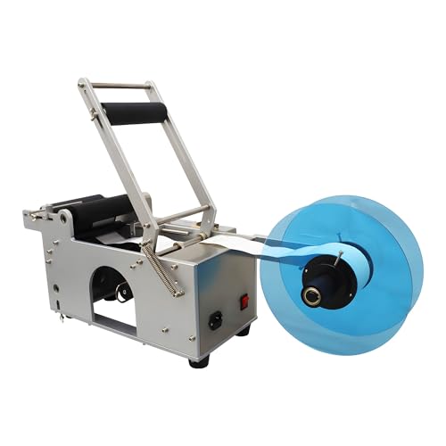 Banfluxion 110V Round Bottle Labeling Machine LT-50 Semi-Automatic Round Bottle Label Maker Bottle Labeler