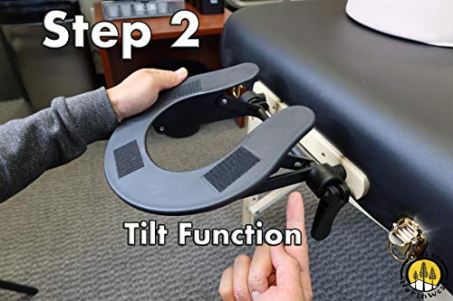 DevLon NorthWest Massage Table Face Cradle Replacement Flat Adjustable Cradle Head Support (Adjustable Flat) - Thumbnail 5