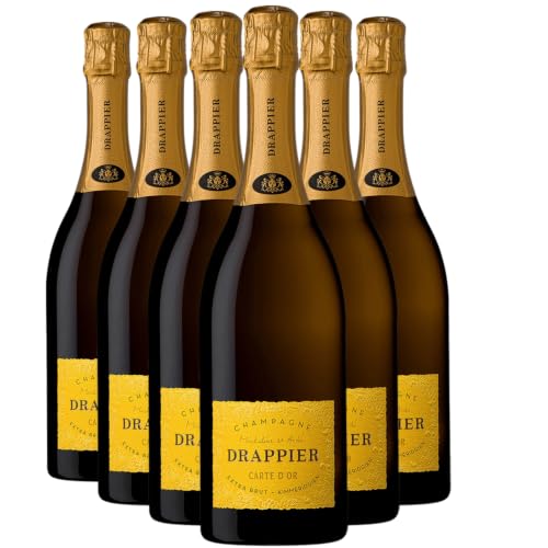 Champagne Carte d'Or Extra-Brut - Champagne Drappier - Rebsorte Chardonnay, Pinot Meunier, Pinot Noir - 6x75cl