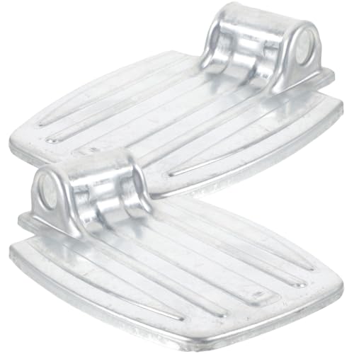 BAZEITFLOW Reposapiés para Silla de Ruedas Metálico Orificio de 19 CM Par de Pedales Aplicables Resistentes para Accesorios de Movilidad Piezas de Repuesto para Mejorar la Comodidad y
