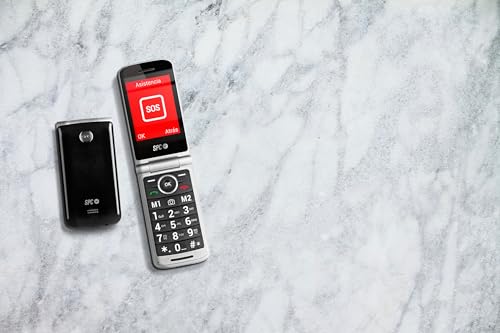 SPC Prince 4G – Lättanvänd seniormobil med klaff och SOS-knapp