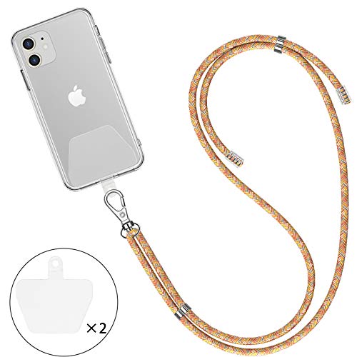 SHANSHUI Phone Lanyard, Cell Phone Charms with Adjustable Neck Strap with Tether Tab for Phones Full Coverage Case(Mix-colors)