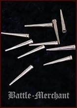 Battle-Merchant Nestelspitzen aus Messing, 10 Stück, gerader Rand