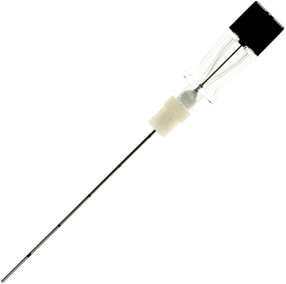 Myco Medical SN22G351 Reli Quincke Spinal Needle, 3.5" Length, 22G Size, Black (Pack of 25)