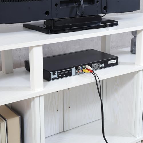 undefined 不二貿易 テレビ台 工具不要で組み立て簡単 幅110×奥行29.5×高さ58.9cm オーク ホワイト 52268 の商品画像 6