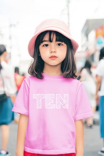 Image of 10th Birthday Shirt Girls 10 Years Old Ten Outfit Tenth Tshirt Gift Girl top 10 Birthday