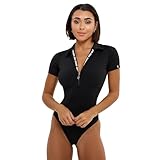 Bona Fide Sexy One Piece Bathing Suit for Women - Black One Piece Swimsuits for Women - Monokini
