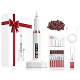 Portable Electric Nail Drill Kit Professional - 30000RPM Cordless Rechargeable Electric Nail File, with 12 Drill Bits & 36 Sanding Bands for Acrylic, Gel & Natural Nails, for Salon, Home and Travel