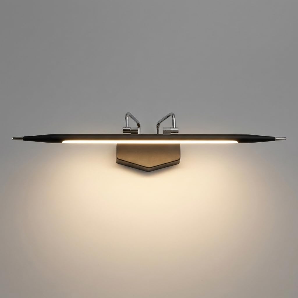 Proudome Black LED Vanity Light | Decorative Wall Lamp for Bathroom, Dressing Room, Mirror & Picture Lighting | Modern Energy-Efficient Indoor Wall Light 3