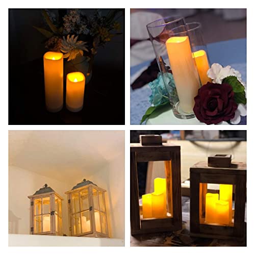 Aignis Flameless Candles with Remote & 2/4/6/8H Timers, Outdoor Indoor Waterproof Remote Candles Battery Operated, Electric Led Candles 12pcs for Home/Wedding Decor (D 2.2